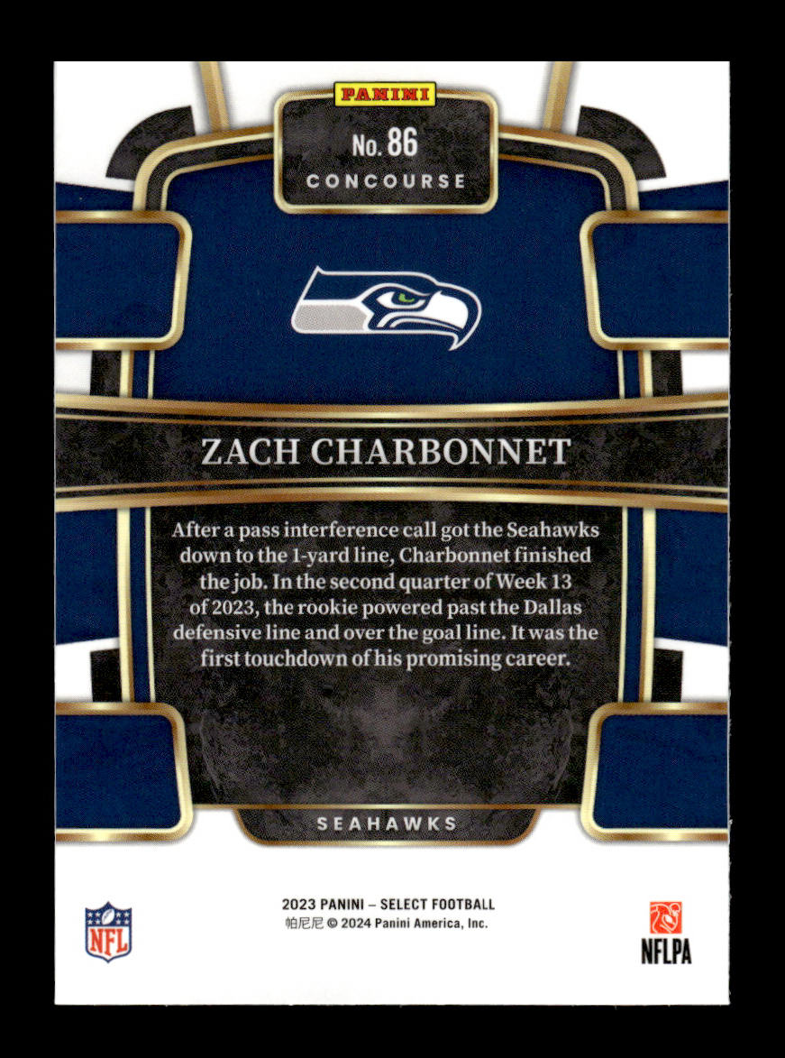 2023 Select #86 Zach Charbonnet Rookie (Seattle Seahawks)