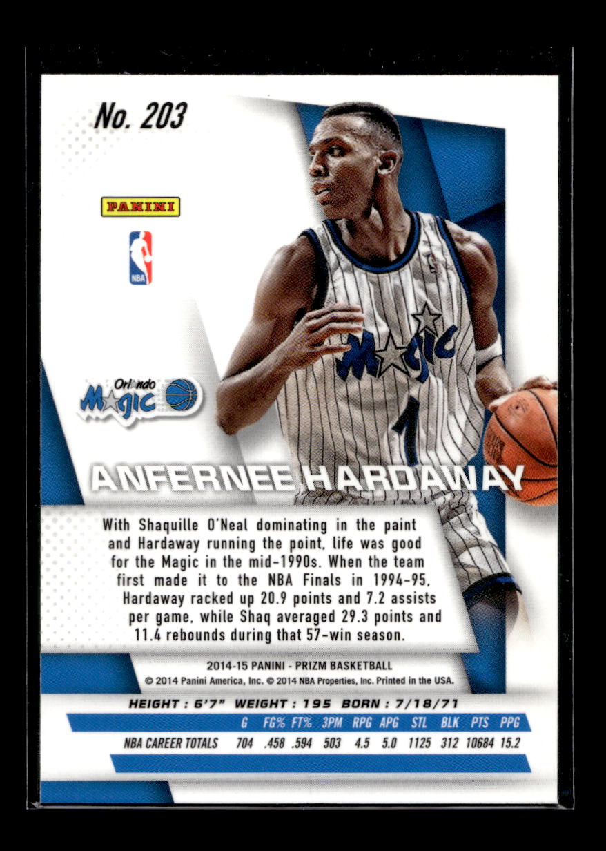 2014-15 Panini Prizm #203 Anfernee Hardaway (Orlando Magic)