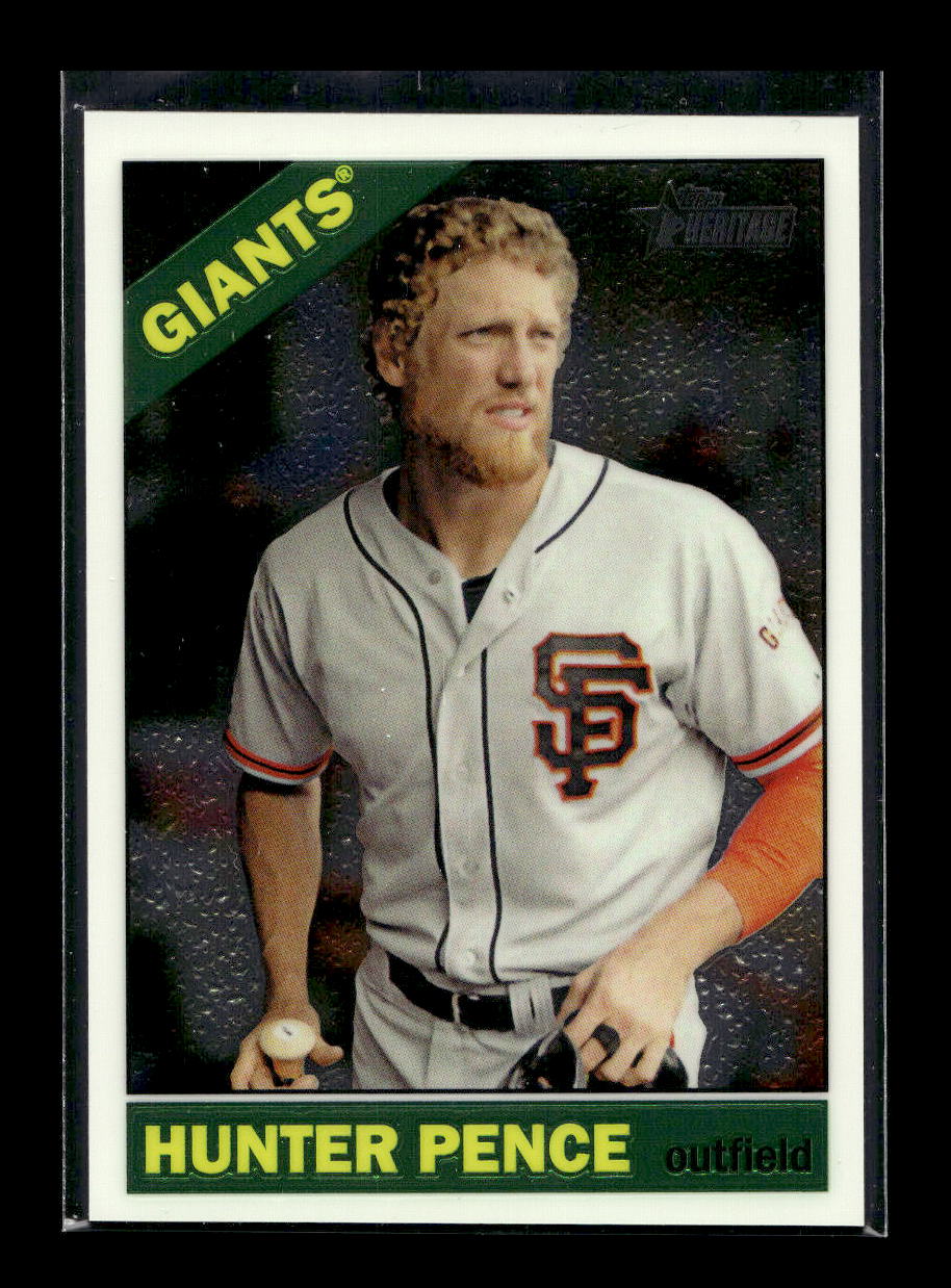 2015 Topps Heritage Chrome #'d /999 Hunter Pence #THC-488 (San Francisco Giants)