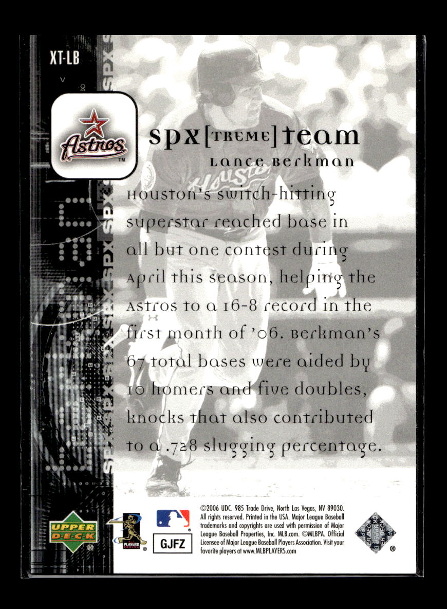 2006 SPx SPxtreme Team #LB Lance Berkman (Houston Astros)