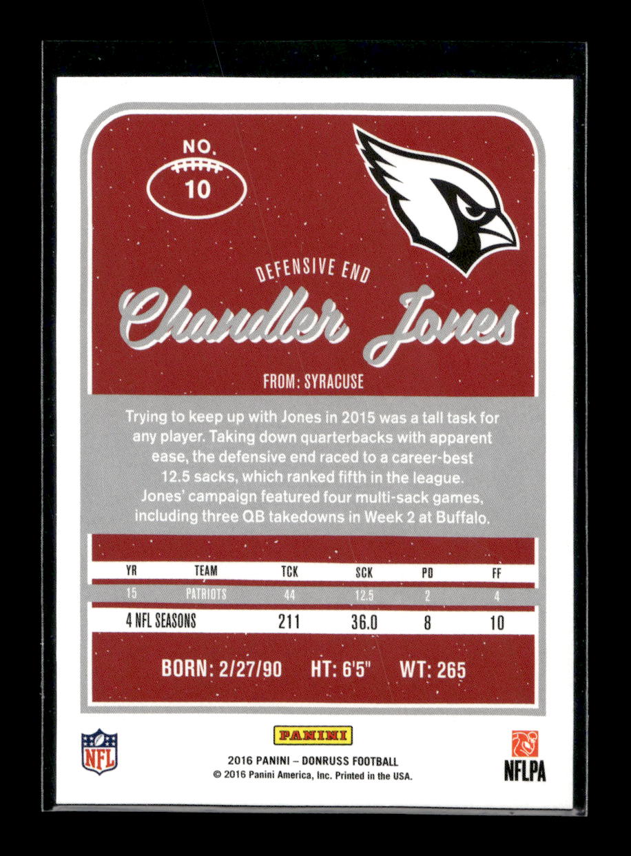 2016 Donruss #10 Chandler Jones Arizona Cardinals)