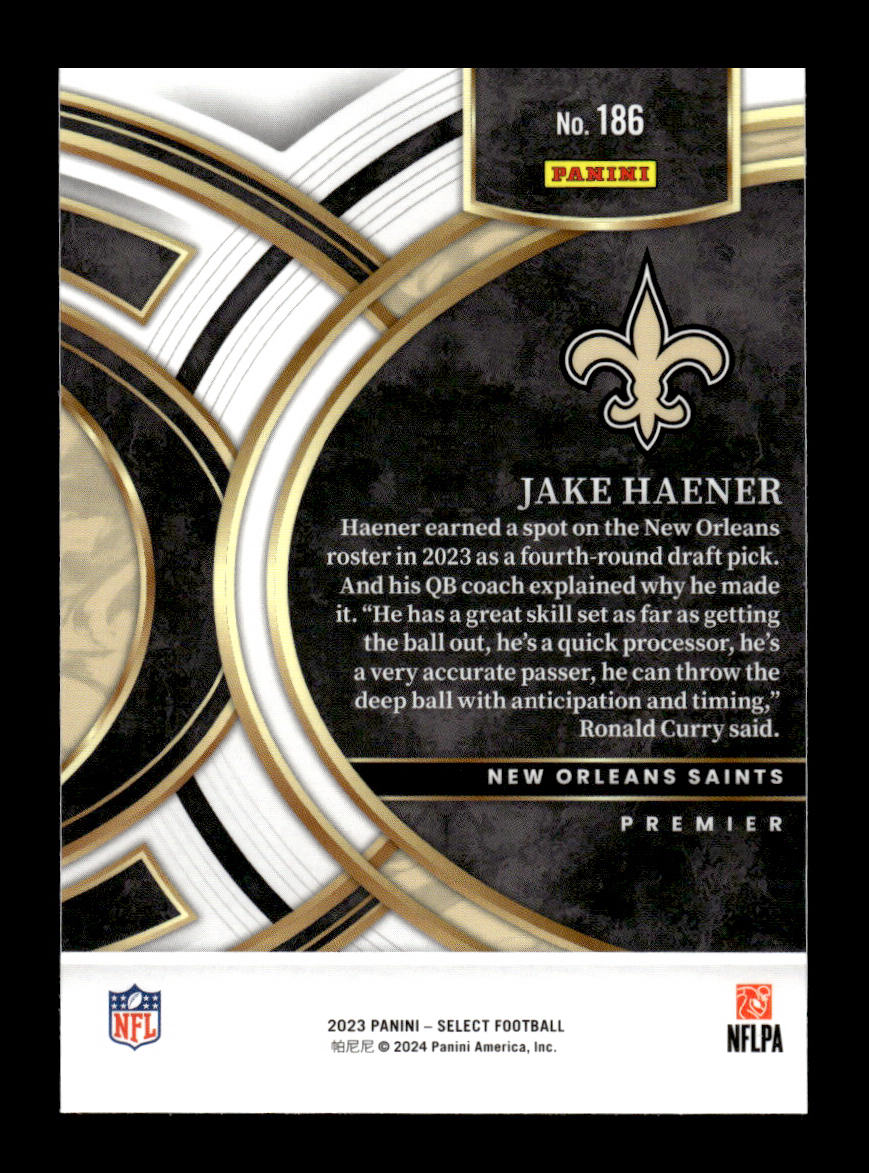 2023 Select #186 Jake Haener Rookie (New Orleans Saints)