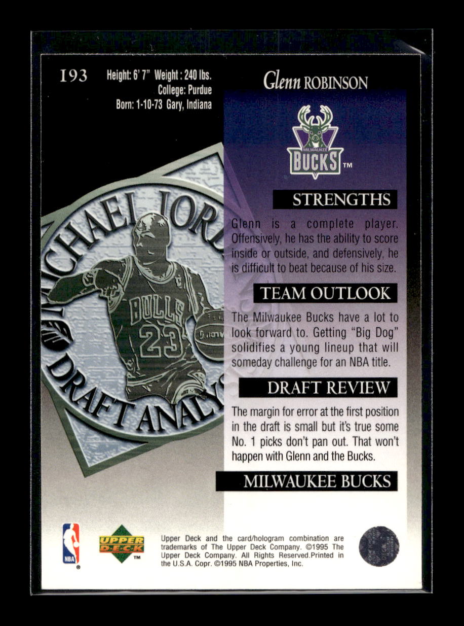 1994-95 Upper Deck #193 Glenn Robinson (Milwaukee Bucks)