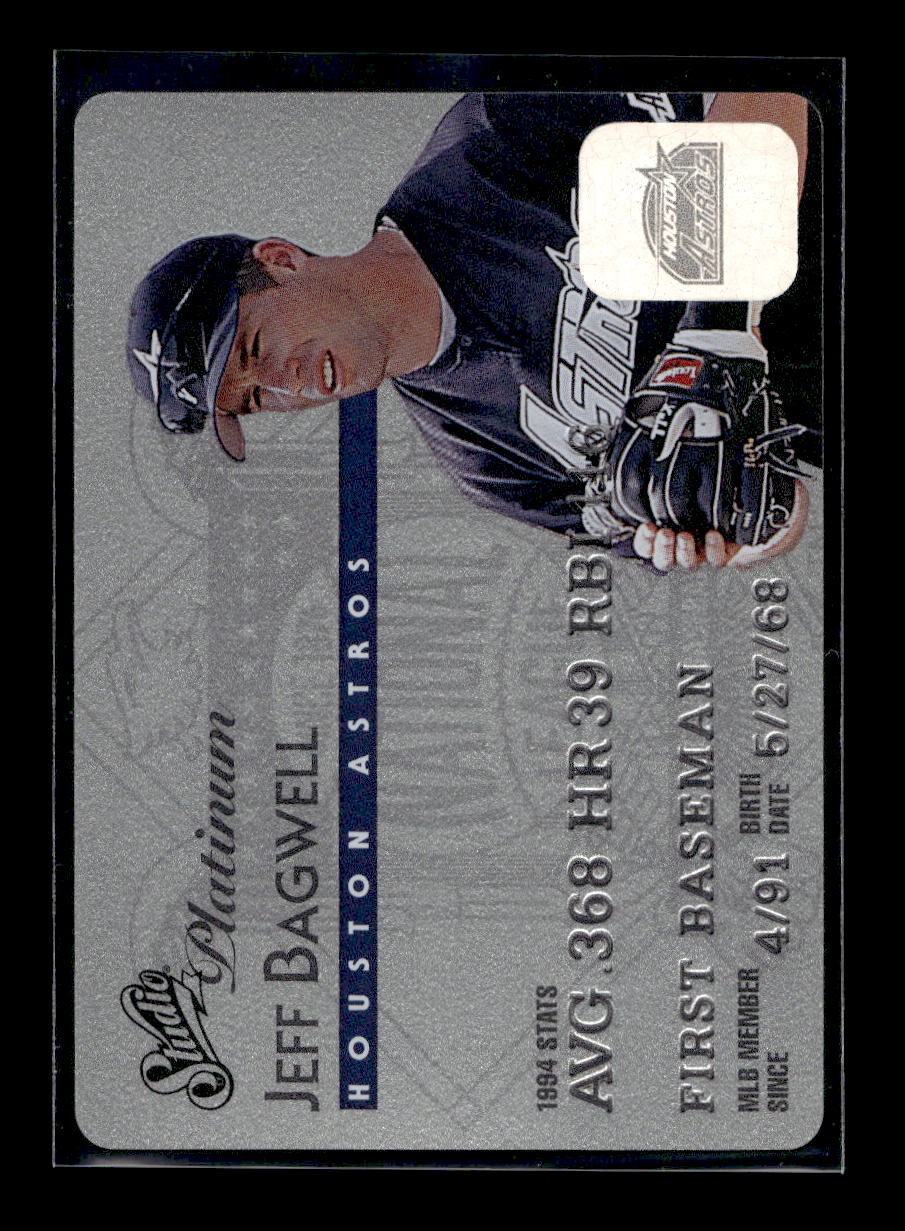 1995 Studio Platinum Series #2 Jeff Bagwell (Houston Astros)