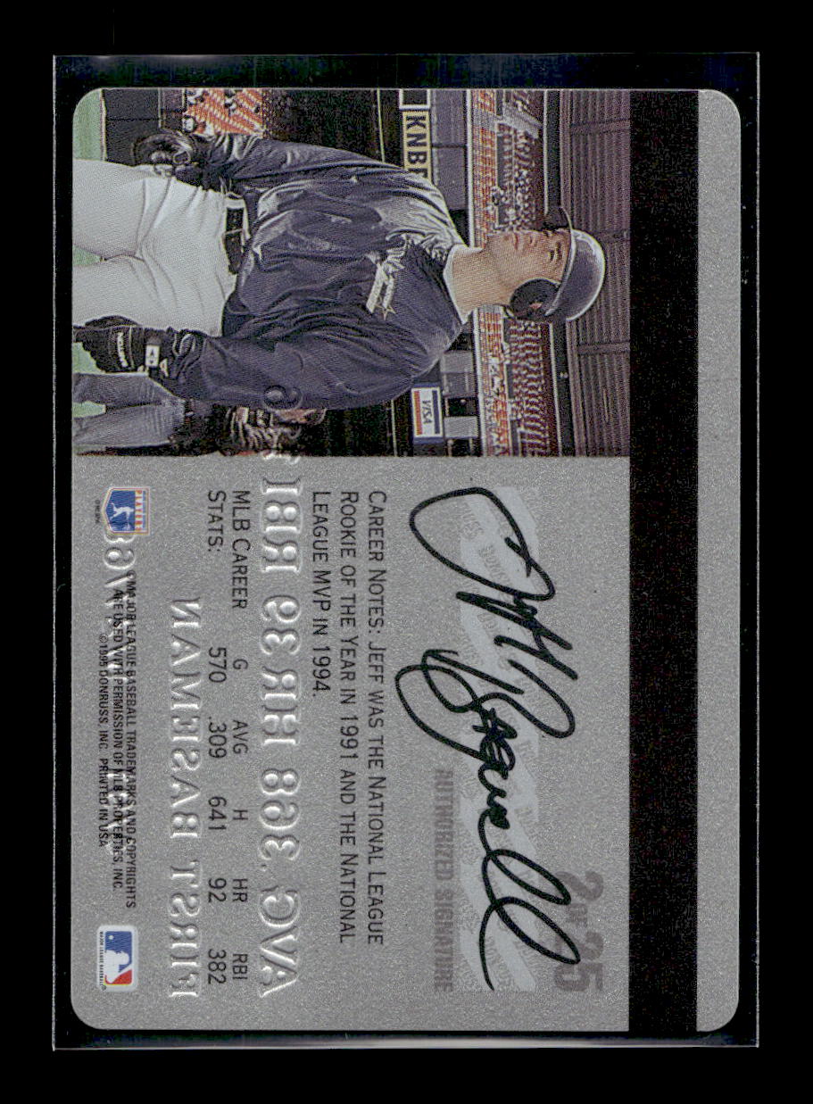 1995 Studio Platinum Series #2 Jeff Bagwell (Houston Astros)