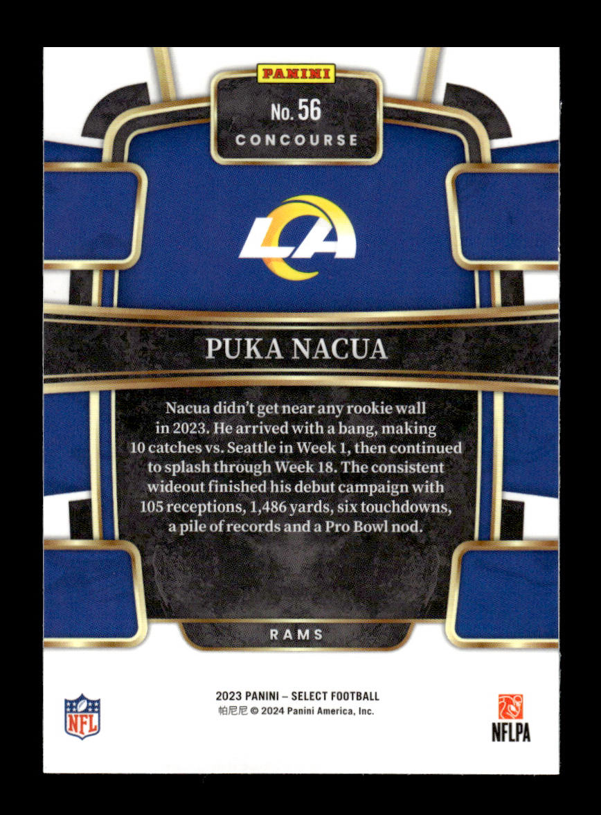 2023 Select #56 Puka Nacua Rookie (Los Angeles Rams)