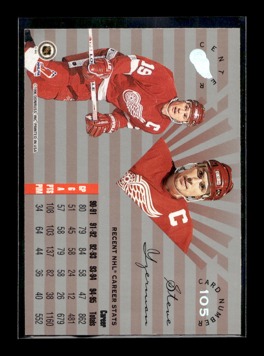 1995-96 Leaf Limited #105 Steve Yzerman (Detroit Red Wings)