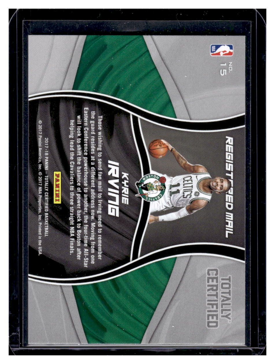 2017 Panini Totally Certified "Registered Mail" #15 Kyrie Irving (Boston Celtics)