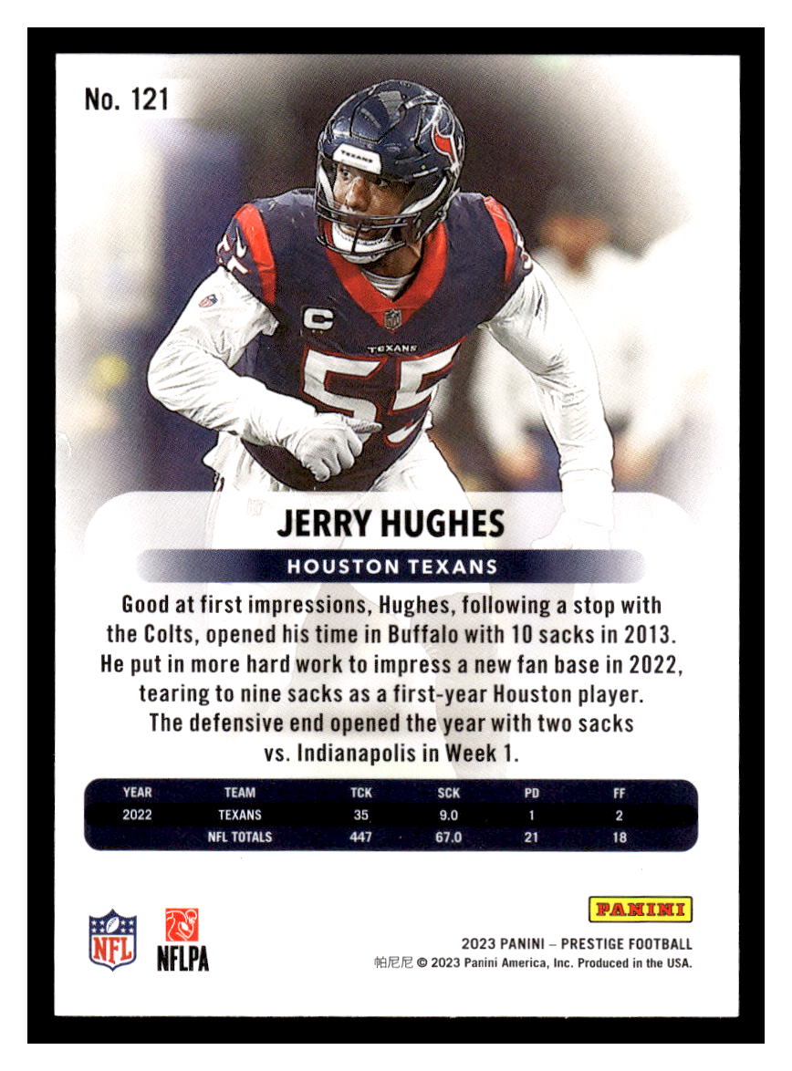2023 Panini Prestige #121 Jerry Hughes (Houston Texans)