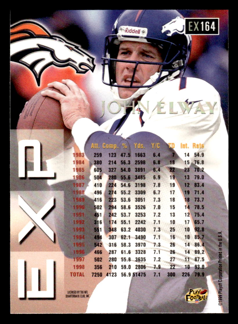 1999 Playoff Prestige EXP #EX164 John Elway