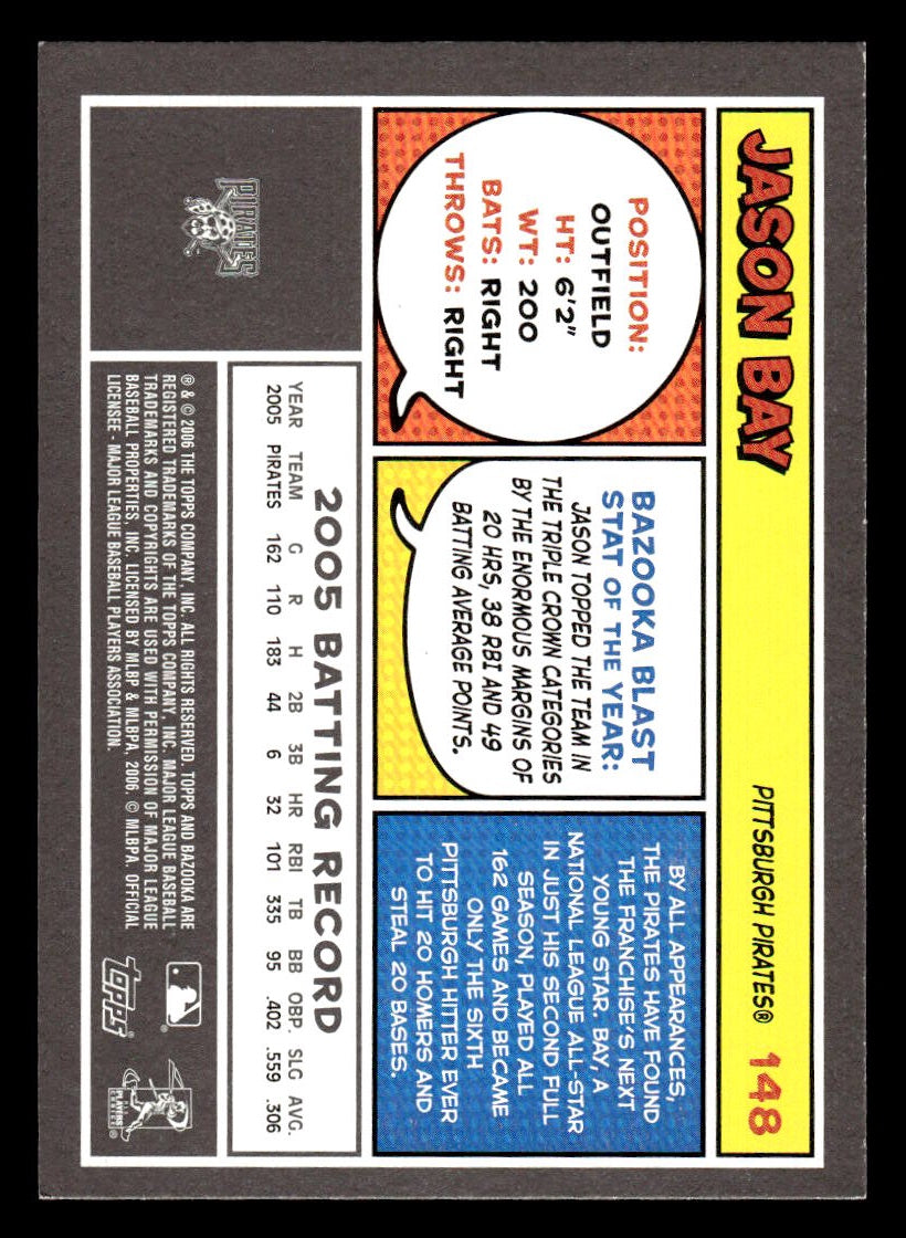 2006 Bazooka #148 Jason Bay (Pittsburgh Pirates)