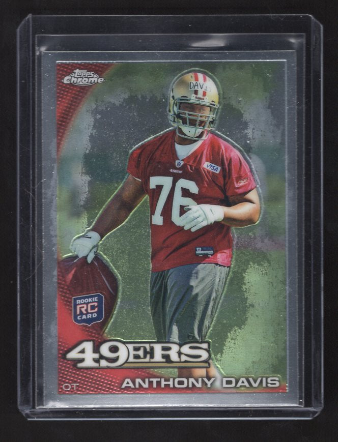 2010 Topps Chrome #C114 Anthony Davis Rookie (San Francisco 49ers)