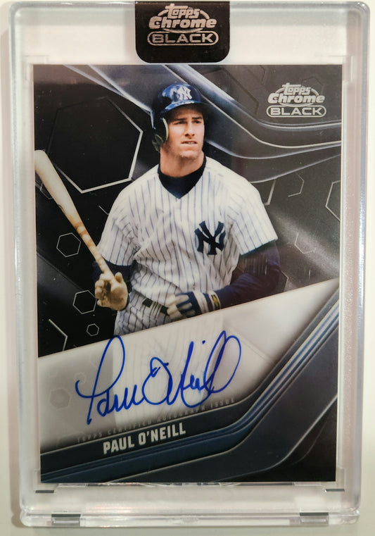 2023 Topps Chrome Black Paul O'Neill Encased Autograph #CBA-PO (Yankees)