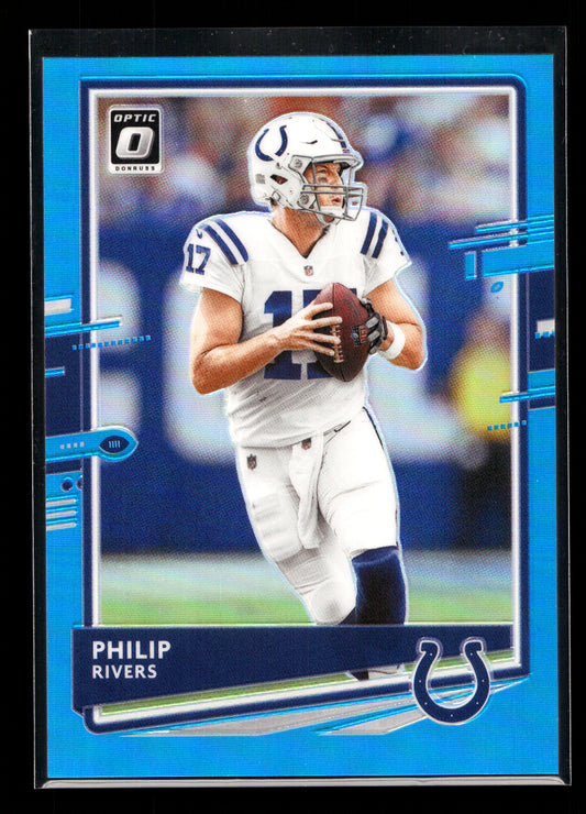 2020 Donruss Optic Aqua #46 Philip Rivers #'d /299 (Indianapolis Colts)