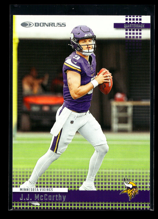 2024 Donruss Retro '04 #27 J.J. McCarthy (Minnesota Vikings)