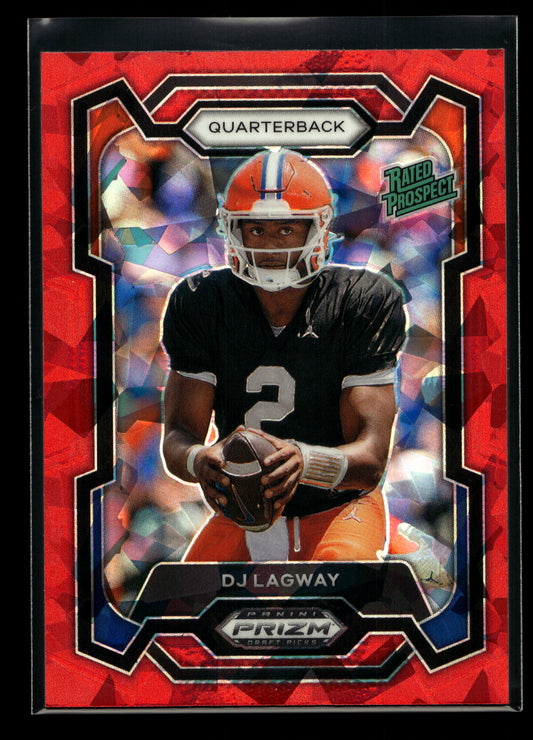 2024 Panini Prizm Draft Picks Prizms Red Ice #182 DJ Lagway (Florida Gators)