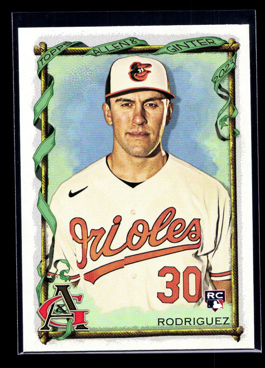 2023 Topps Allen and Ginter Silver Portrait #275 Grayson Rodriguez Rookie (Baltimore Orioles)