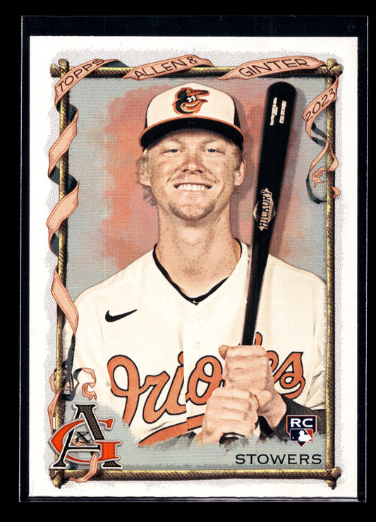 2023 Topps Allen and Ginter Silver Portrait #45 Kyle Stowers Rookie (Baltimore Orioles)