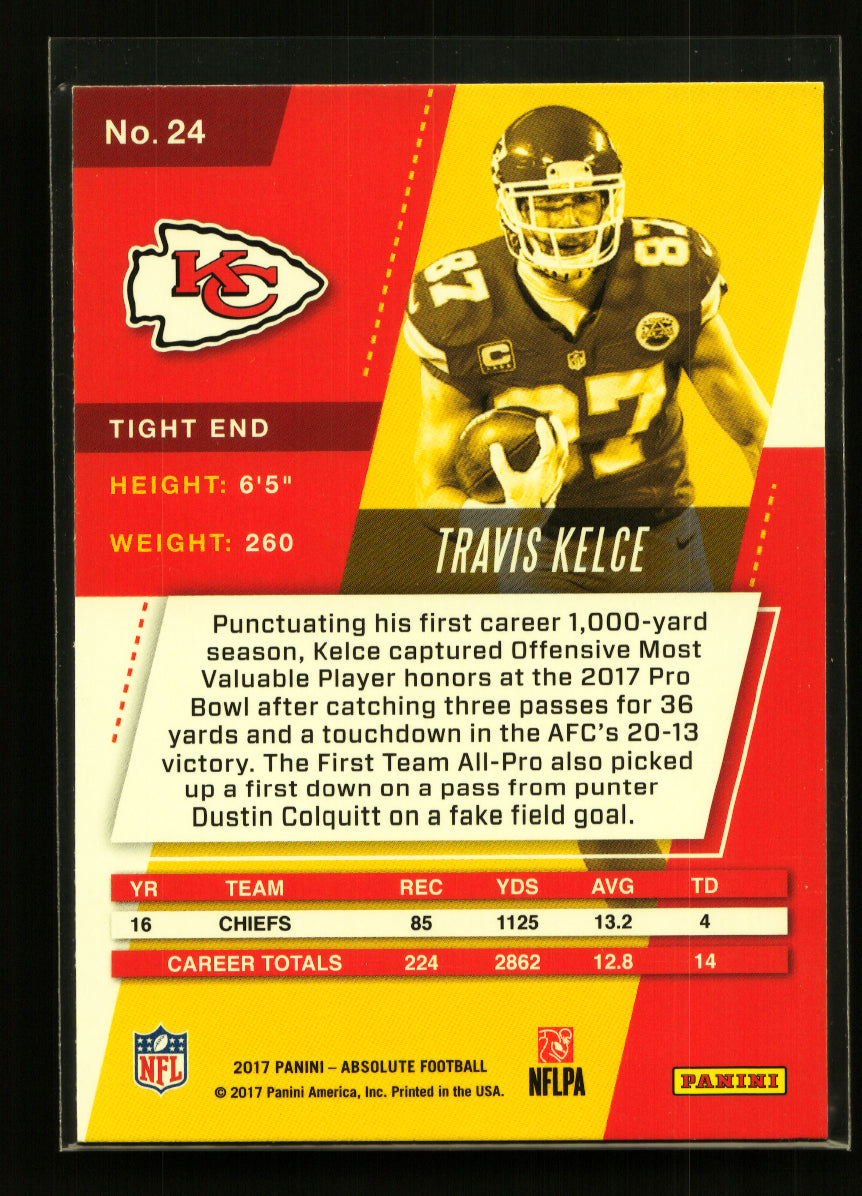 2017 Absolute #24 Travis Kelce (Kansas City Chiefs)
