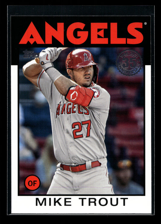 2021 Topps '86 Topps #86B1 Mike Trout (Los Angeles Angels)