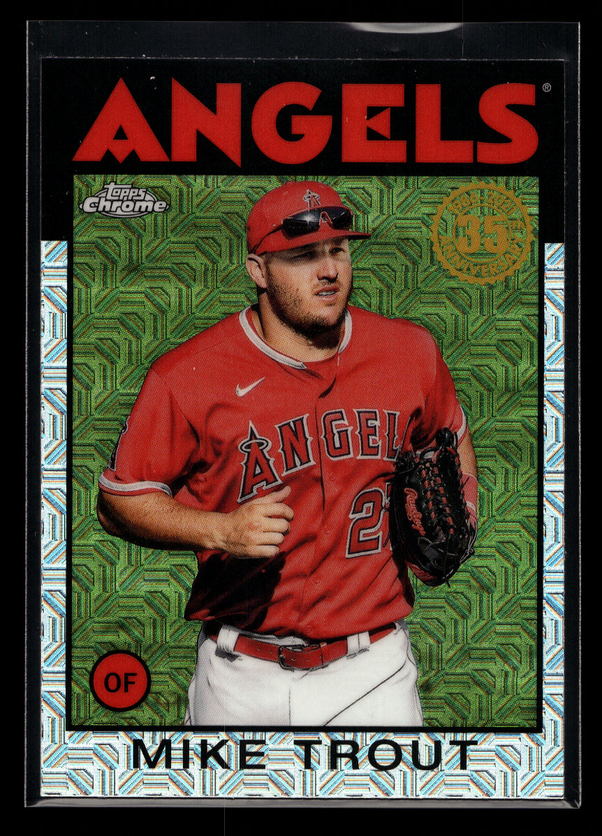 2021 Topps Update '86 Topps Silver Pack #86C42 Mike Trout (Los Angeles Angels)