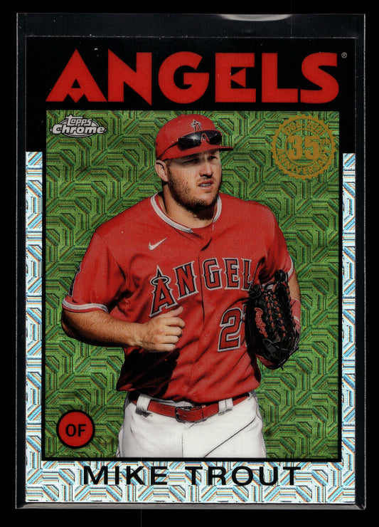 2021 Topps Update '86 Topps Silver Pack #86C42 Mike Trout (Los Angeles Angels)