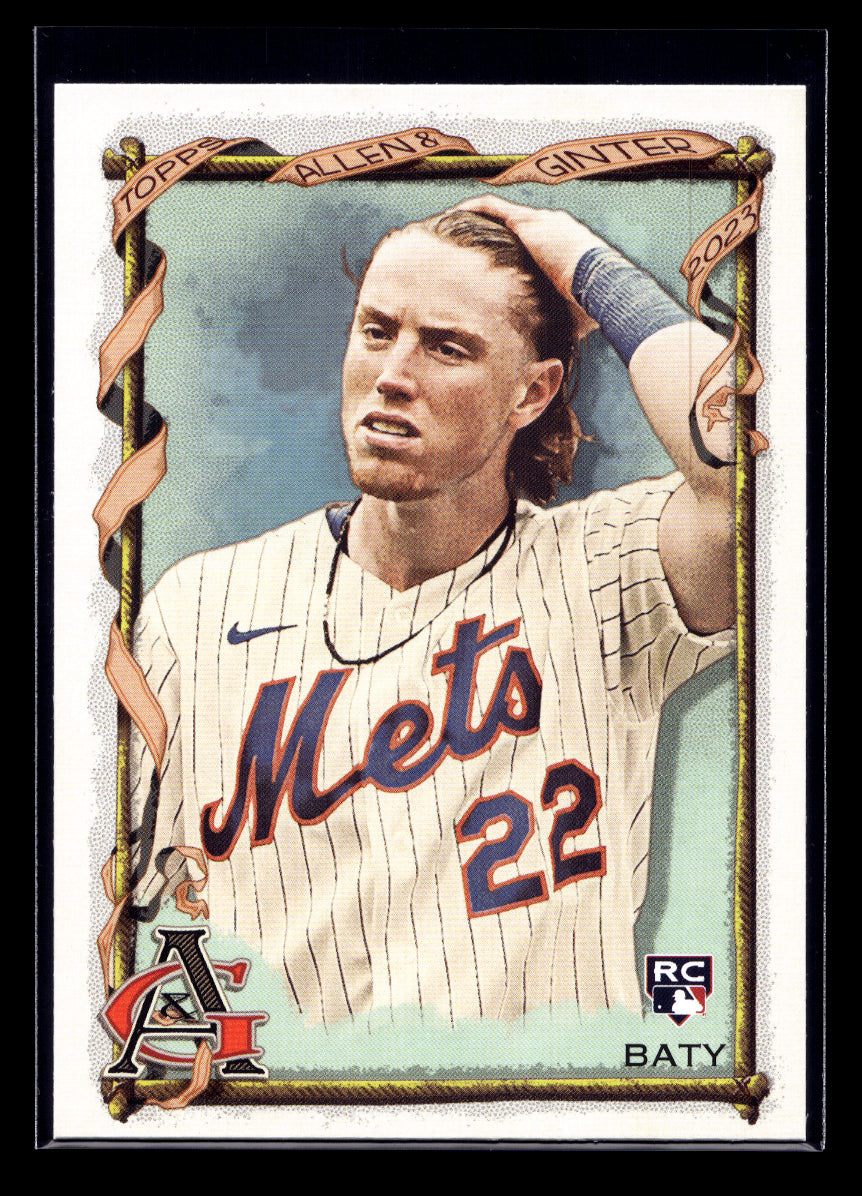 2023 Topps Allen and Ginter #374 Brett Baty SP (New York Mets)