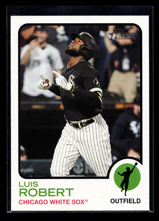 2022 Topps Heritage Image Variations #295 Luis Robert (Chicago White Sox)