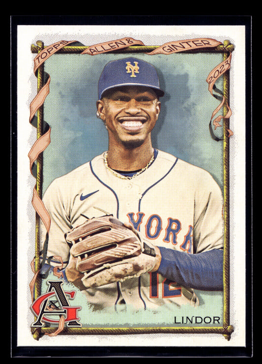 2023 Topps Allen and Ginter #154 Francisco Lindor (New York Mets)