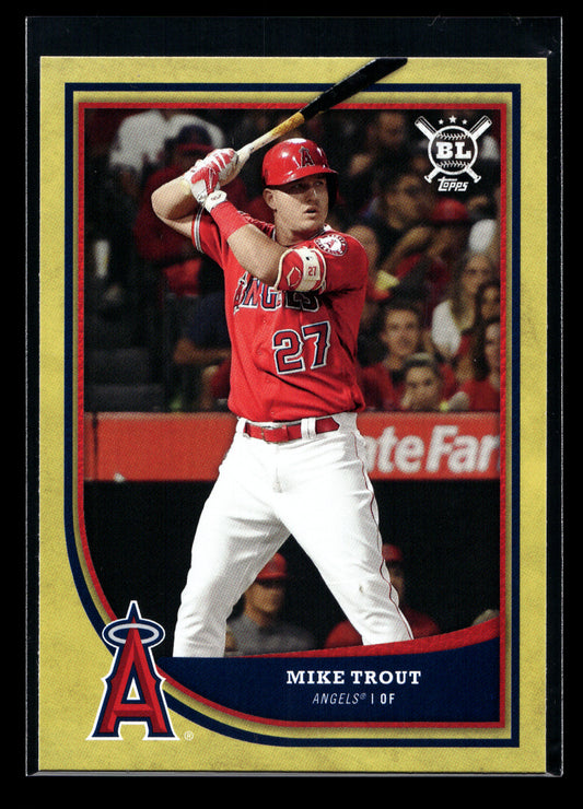 2018 Topps Big League Gold #150 Mike Trout (Los Angeles Angels)