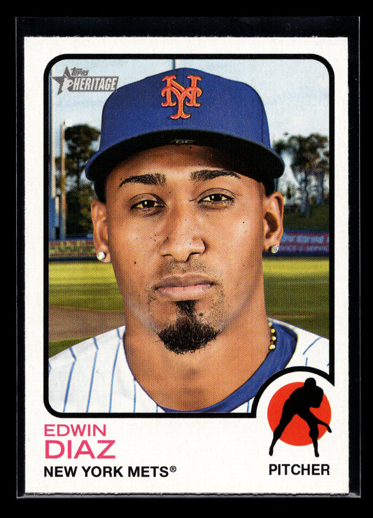 2022 Topps Heritage #80 Edwin Diaz (New York Mets)