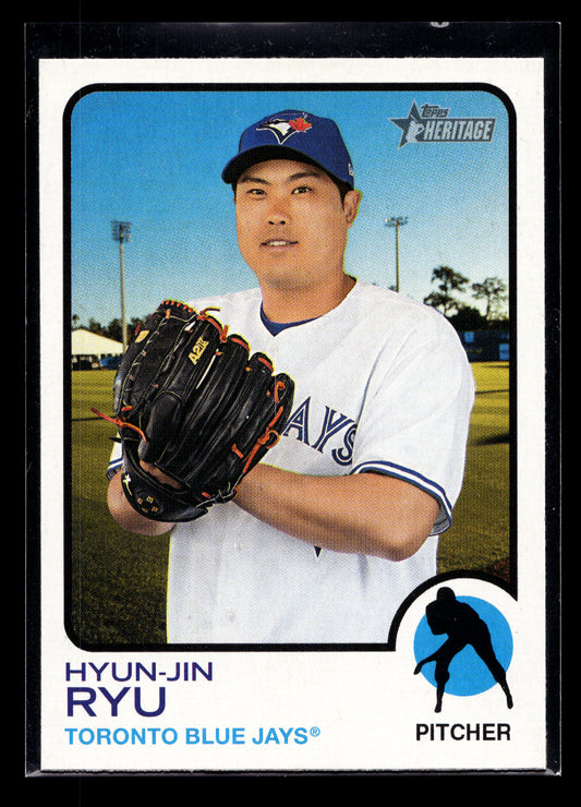 2022 Topps Heritage #168 Hyun-Jin Ryu (Toronto Blue Jays)