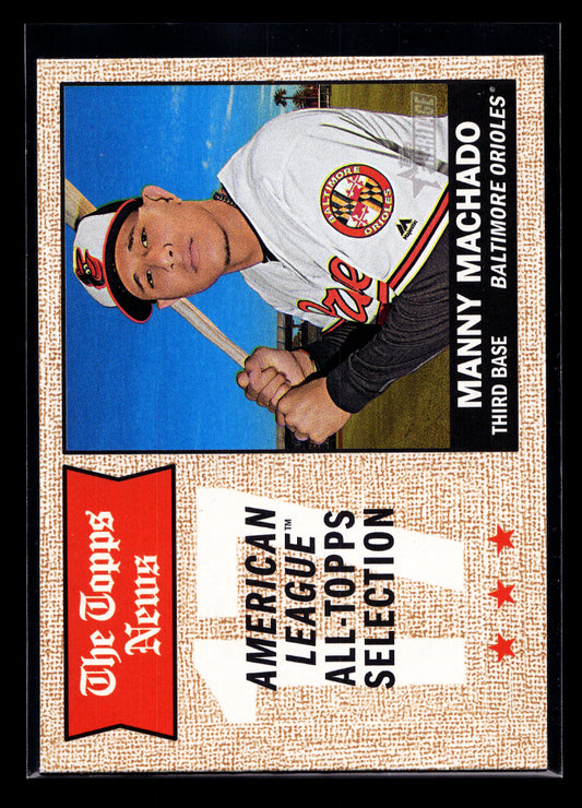 2017 Topps Heritage #368 Manny Machado TNAS (Baltimore Orioles)