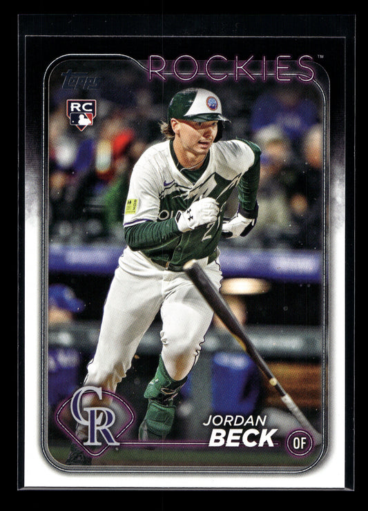 2024 Topps Update #US269 Jordan Beck Rookie (Colorado Rockies)