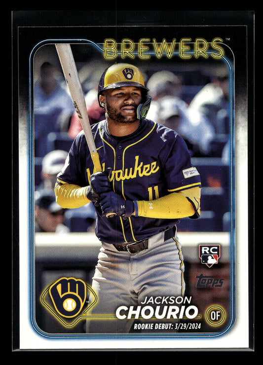 2024 Topps Update #US155 Jackson Chourio (Milwaukee Brewers)