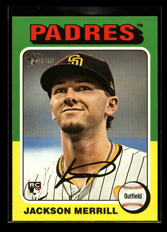 2024 Topps Heritage #689 Jackson Merrill Rookie (San Diego Padres)