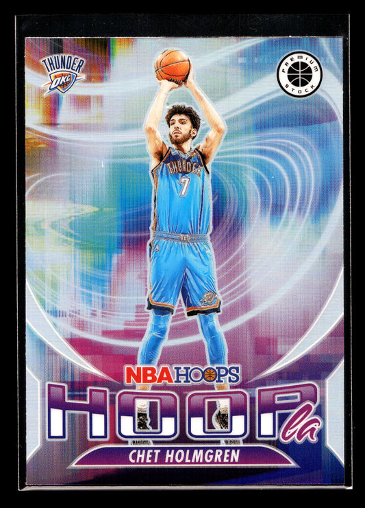 2023-24 Hoops Premium Stock Hoopla Silver Prizm #14 Chet Holmgren Team: Oklahoma City Thunder