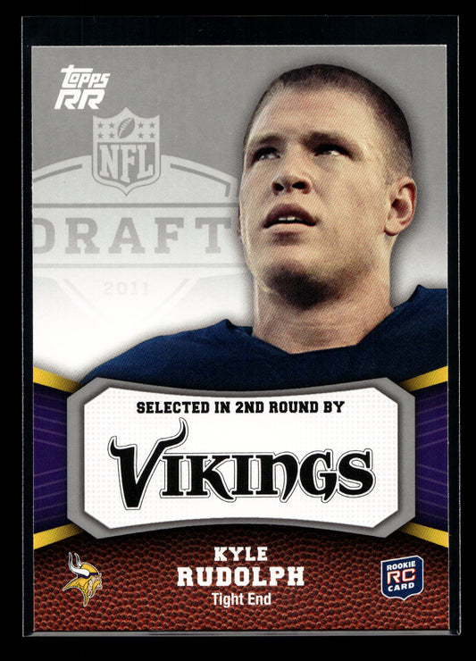 2011 Topps Rising Rookies #112 Kyle Rudolph Rookie (Minnesota Vikings)