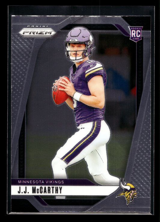 2024 Panini Prizm #400 JJ McCarthy Rookie (Minnesota Vikings)