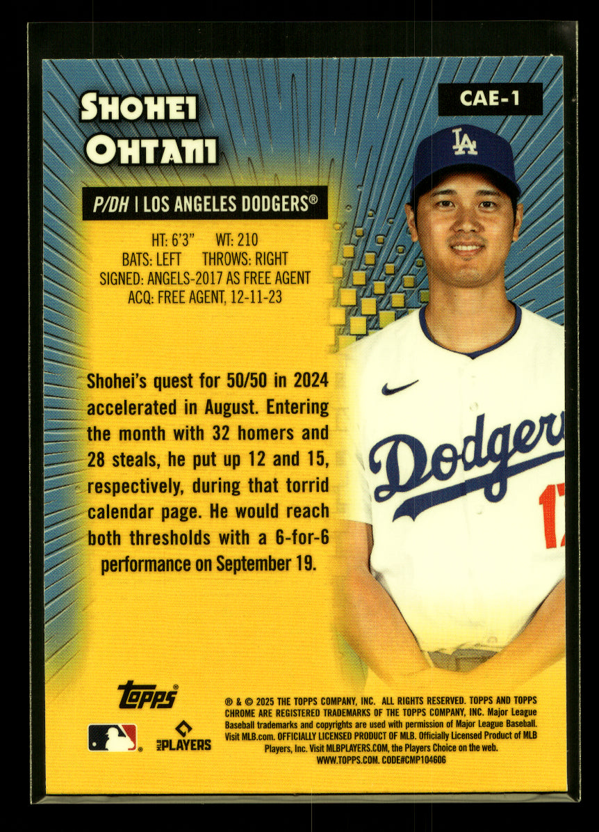 2025 Topps Chrome Shohei Ohtani All-Etch #CAE-1 (Los Angeles Dodgers)