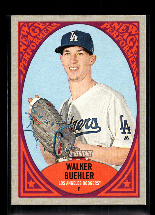 2019 Topps Heritage New Age Performers #NAP25 Walker Buehler (Los Angeles Dodgers)