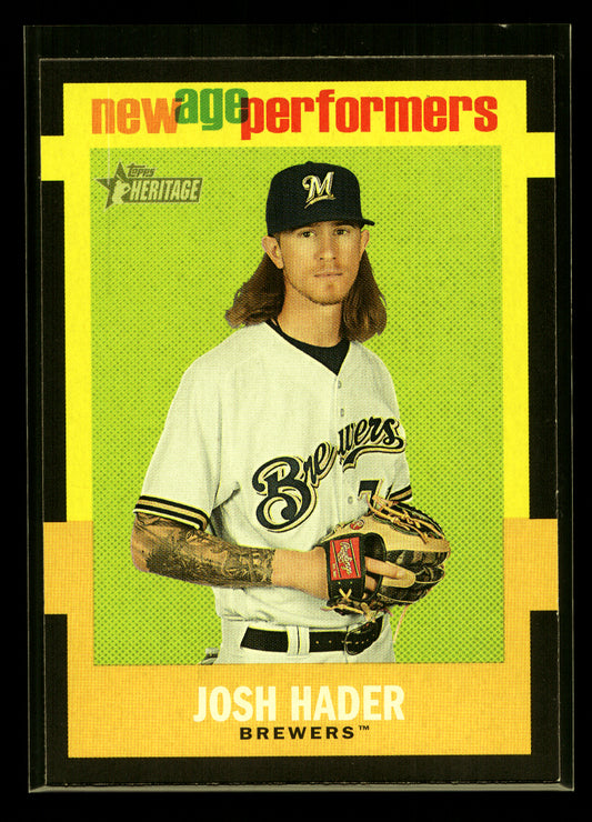 2020 Topps Heritage New Age Performers #NAP12 Josh Hader (Milwaukee Brewers)