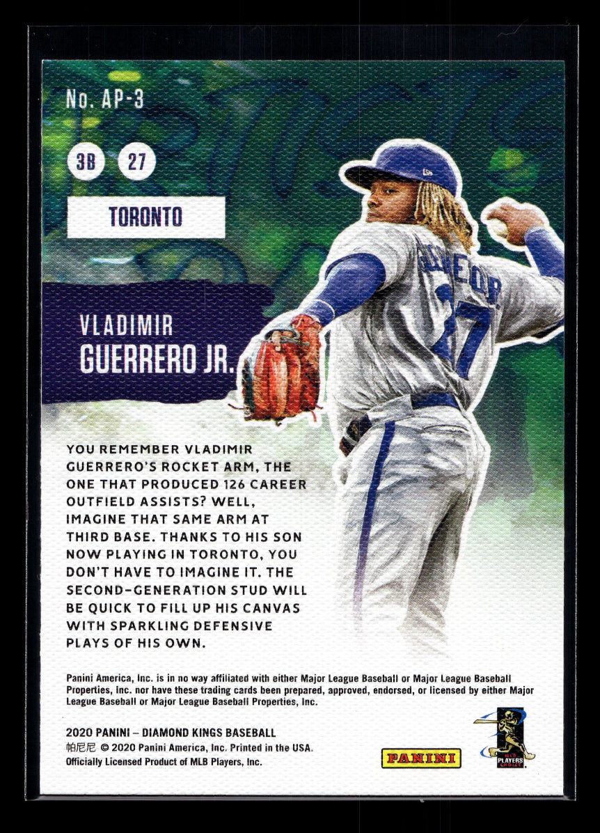 2020 Diamond Kings Artist's Palette #AP3 Vladimir Guerrero Jr. (Toronto Blue Jays)