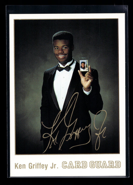 1991 Griffey Card Guard Promo #2 Ken Griffey Jr./Griffey's waist is visible (Seattle Mariners)