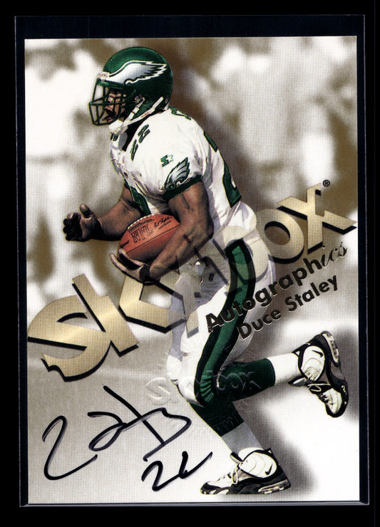 1998 SkyBox Premium Autographics #66 Duce Staley (Philadelphia Eagles)