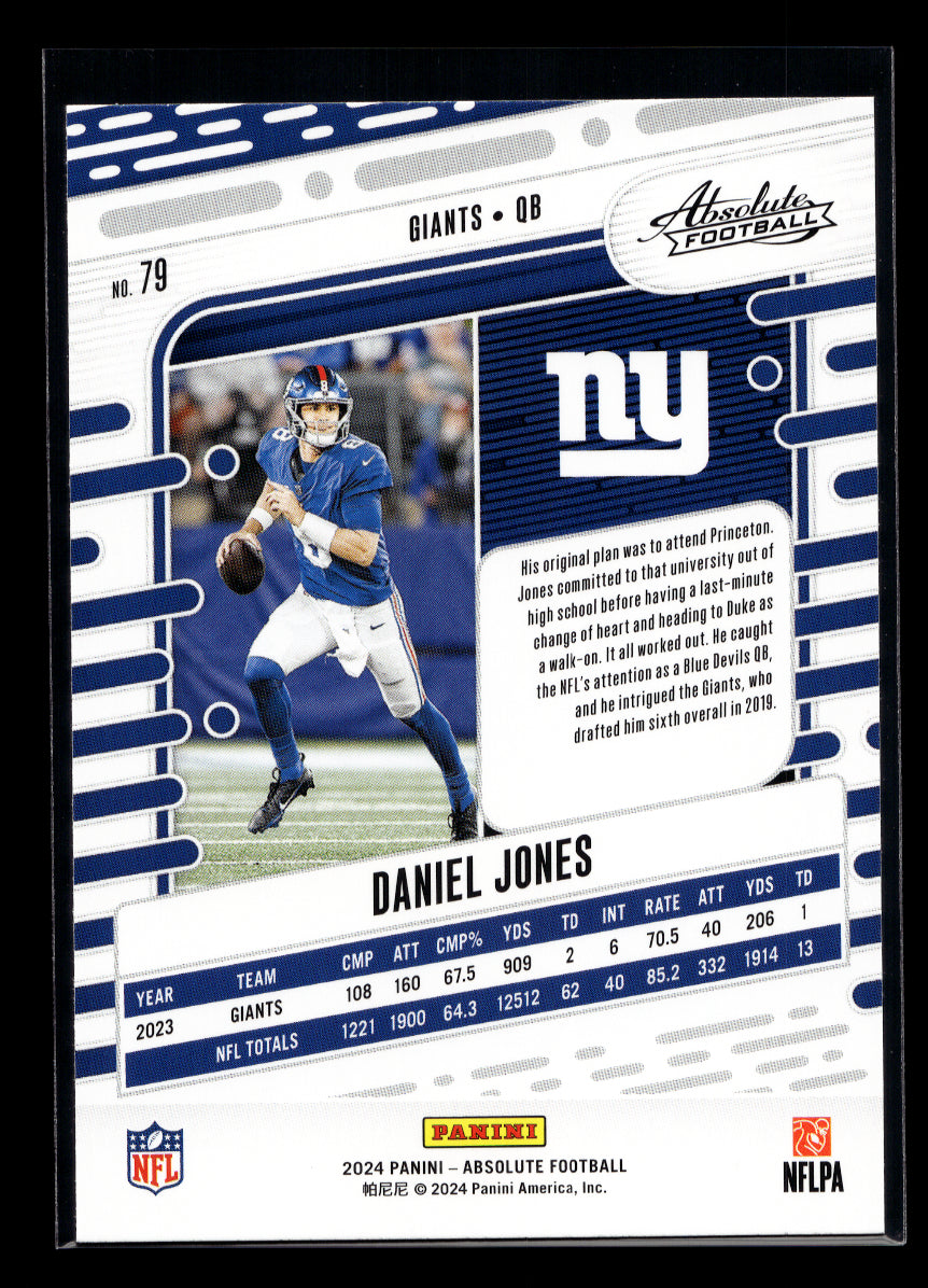 2024 Absolute #79 Daniel Jones (New York Giants)