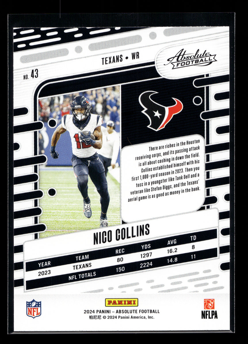 2024 Absolute #43 Nico Collins (Houston Texans)