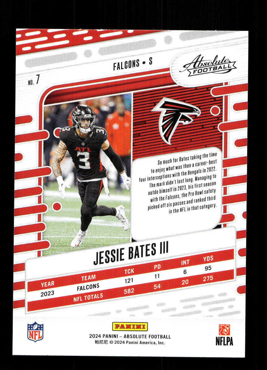 2024 Absolute #7 Jessie Bates III (Atlanta Falcons)