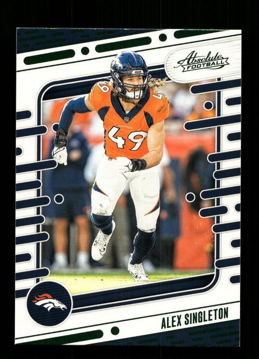 2024 Absolute Green #32 Alex Singleton (Denver Broncos)
