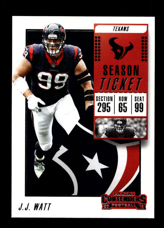 2018 Panini Contenders #61 J.J. Watt (Houston Texans)